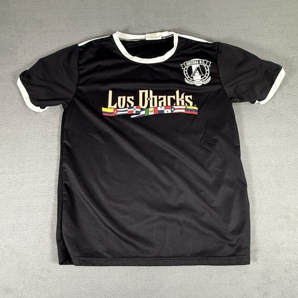 Other - ARIZONA‎ B.C. DIAMONDBACKS LOS D-BACKS MLB Baseball Jersey Black S/S Size Medium